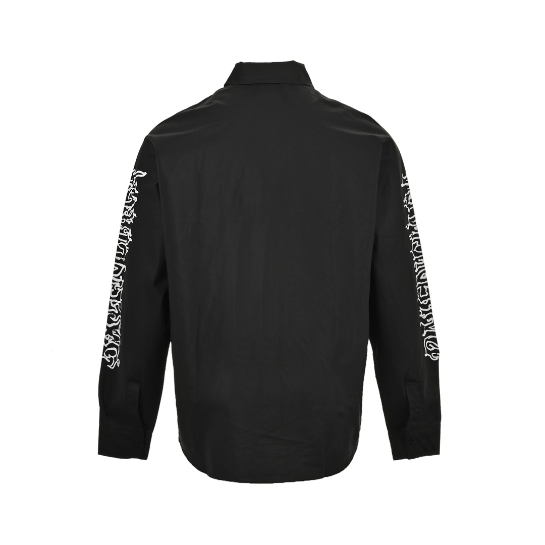 Balenciaga 24Fw hollow flame totem print shirt