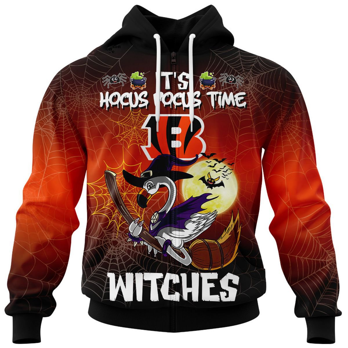 CINCINNATI BENGALS 3D HOODIE HALLOWEEN002