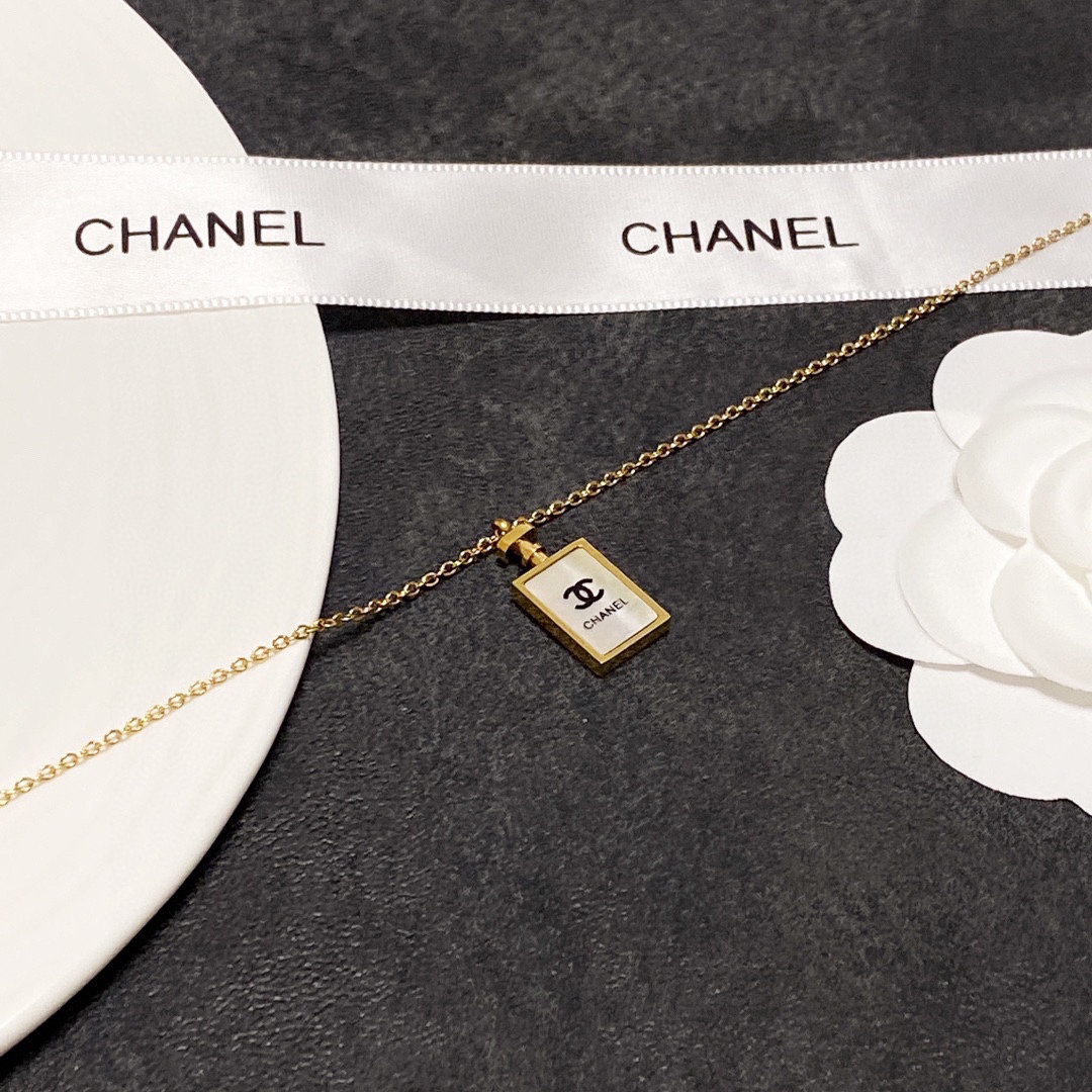 Chanel Perfume Bottle Necklace