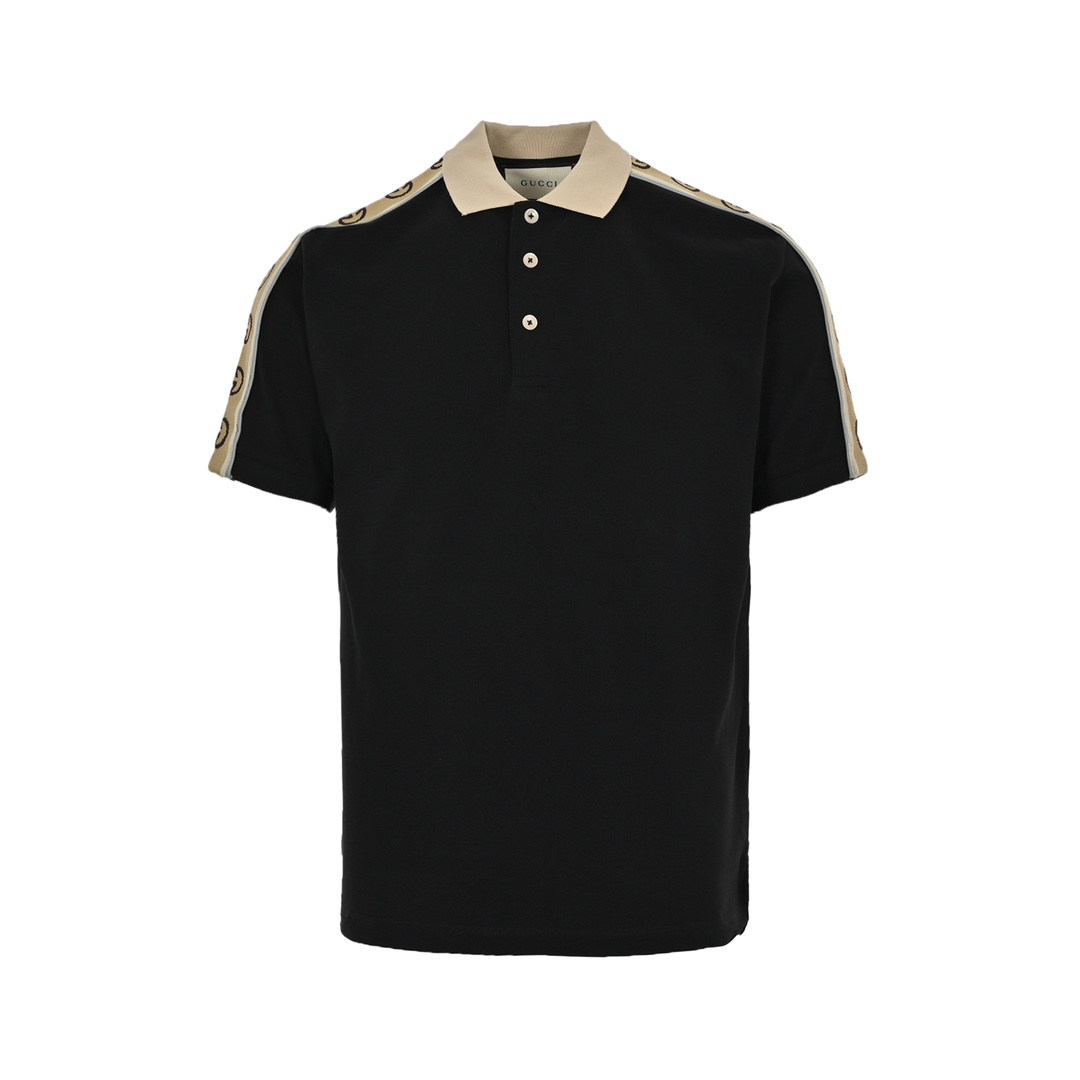 Gucci 20ss reflective webbing Polo short sleeve