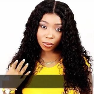 Lunawigs Sassy African American Long Curly Afro Wig for Women