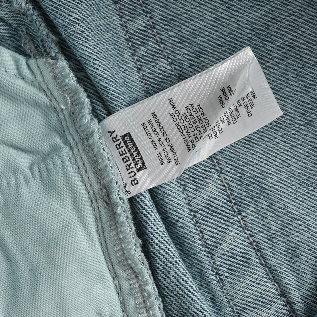 Burberry & Supreme Warhorse Embroidered Jeans