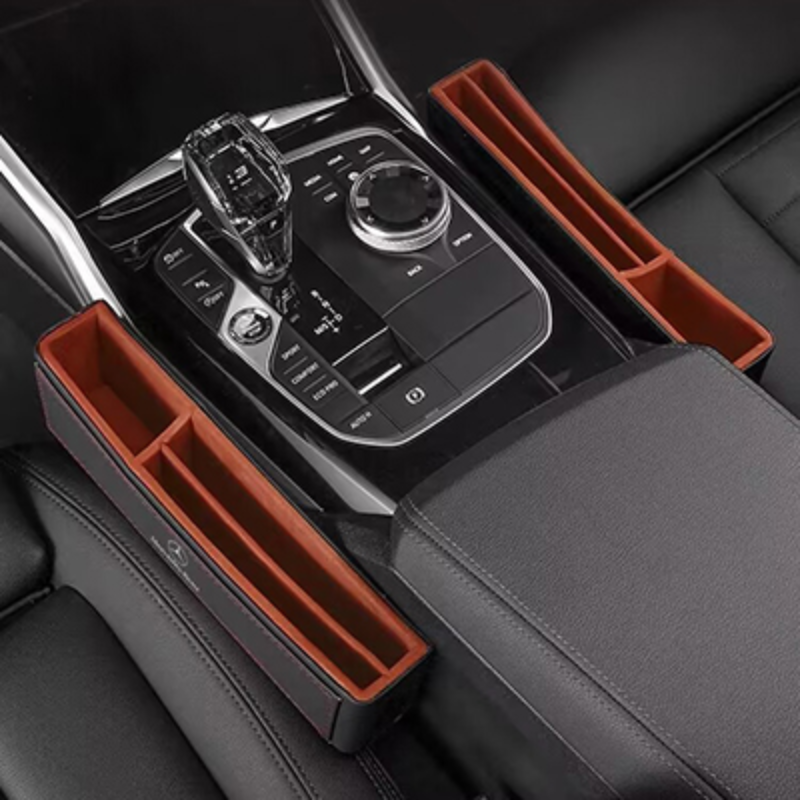 Custom Logo Premium Leather Car Seat Organizer