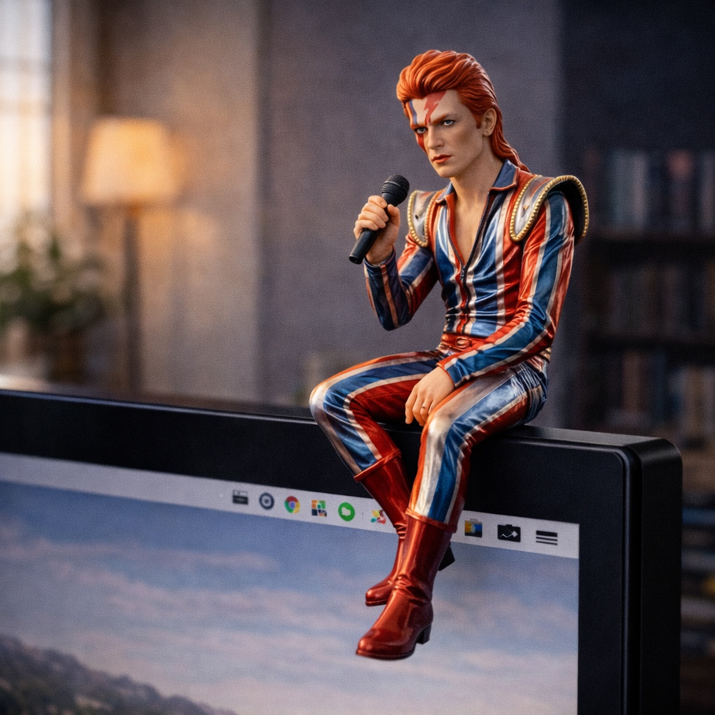Bowie Desk Companion Resin Figurine