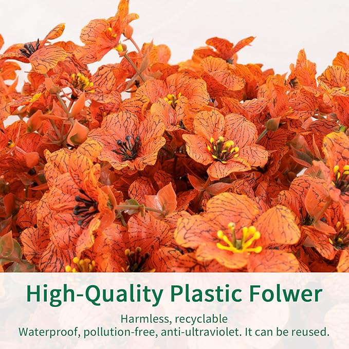 🏆Flash Sale⚡Artificial Fake Fall Plants Flowers for Outdoor Outside Decoration- UV resistant, Waterproof, Windproof