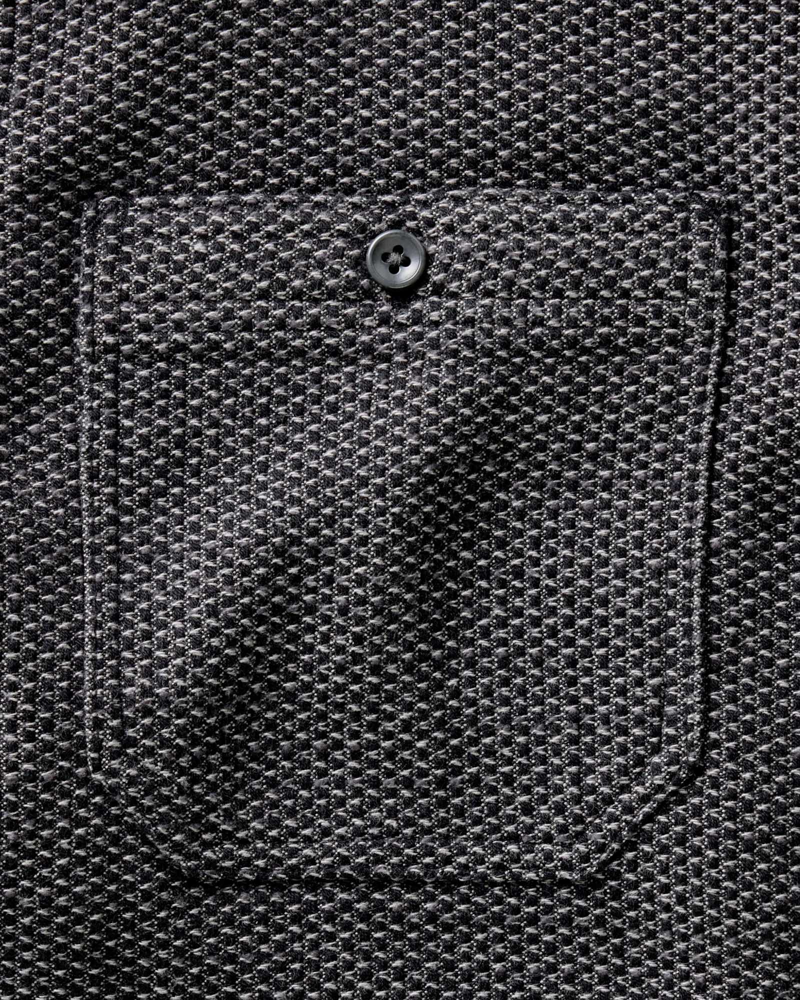 The Utility Shirt in Charcoal Sashiko