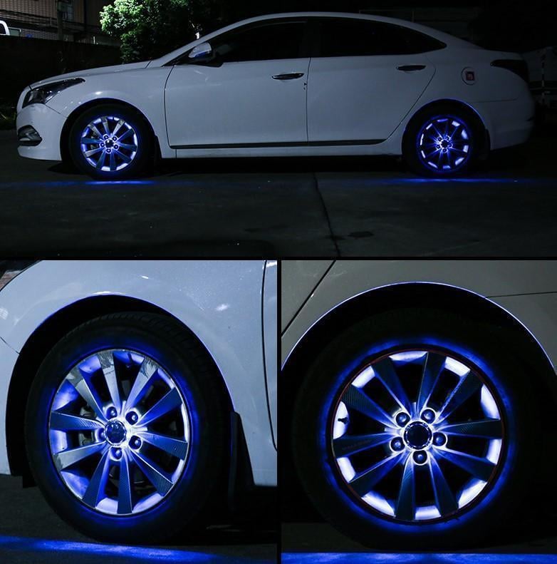 Solar Car Tire Wheel Lights with Wireless Remote Control	 🔥（Last Day Sale）