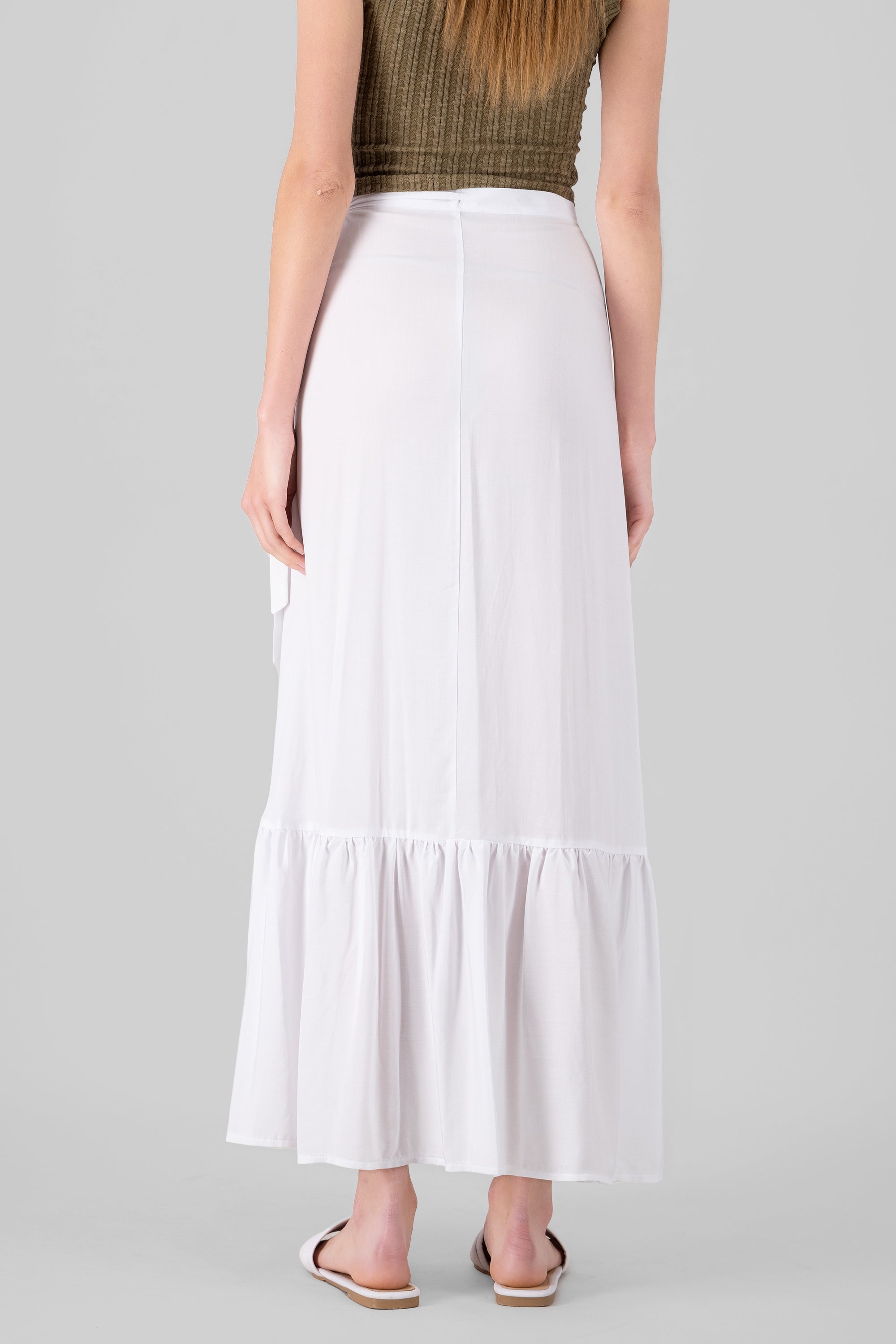 Ruffle Maxi Skirt