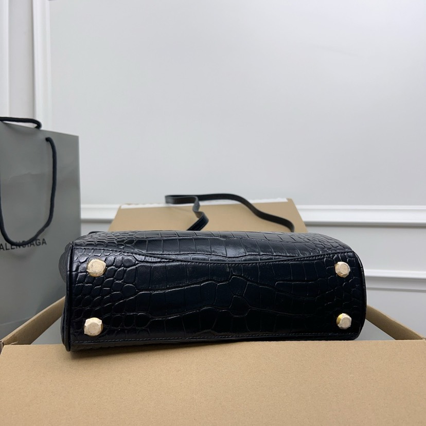 Balenciaga RODEO Crocodile Pattern Small Handbag