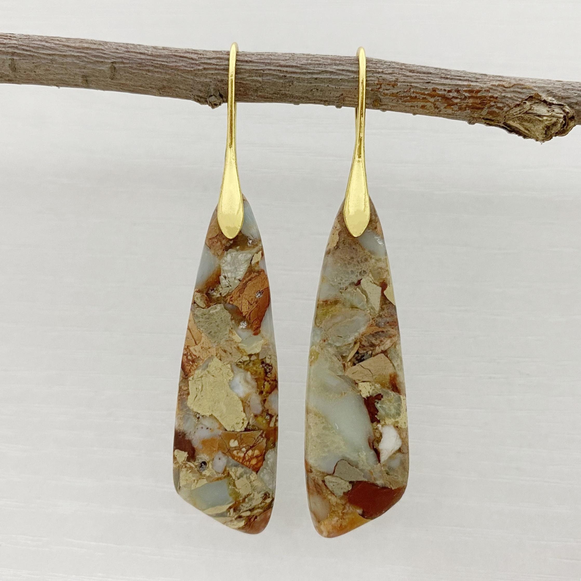 Sea Sediment Drop Earrings