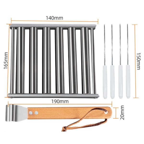 🔥Last Day 50% OFF🔥Hot Dog /Sausage Stainless Steel Rotating Grill