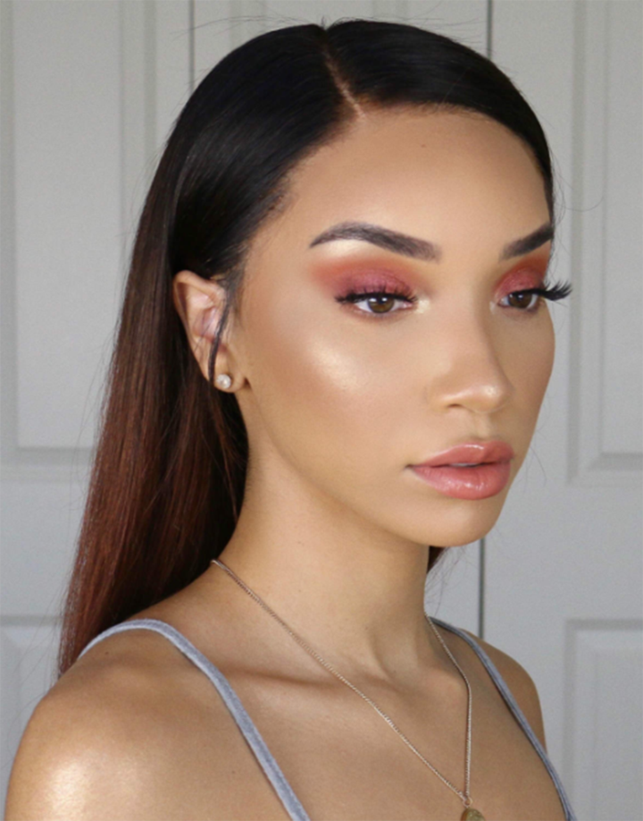 Luna Lace Front Wig S03 Women 18inch Long Straight for Black Ladies