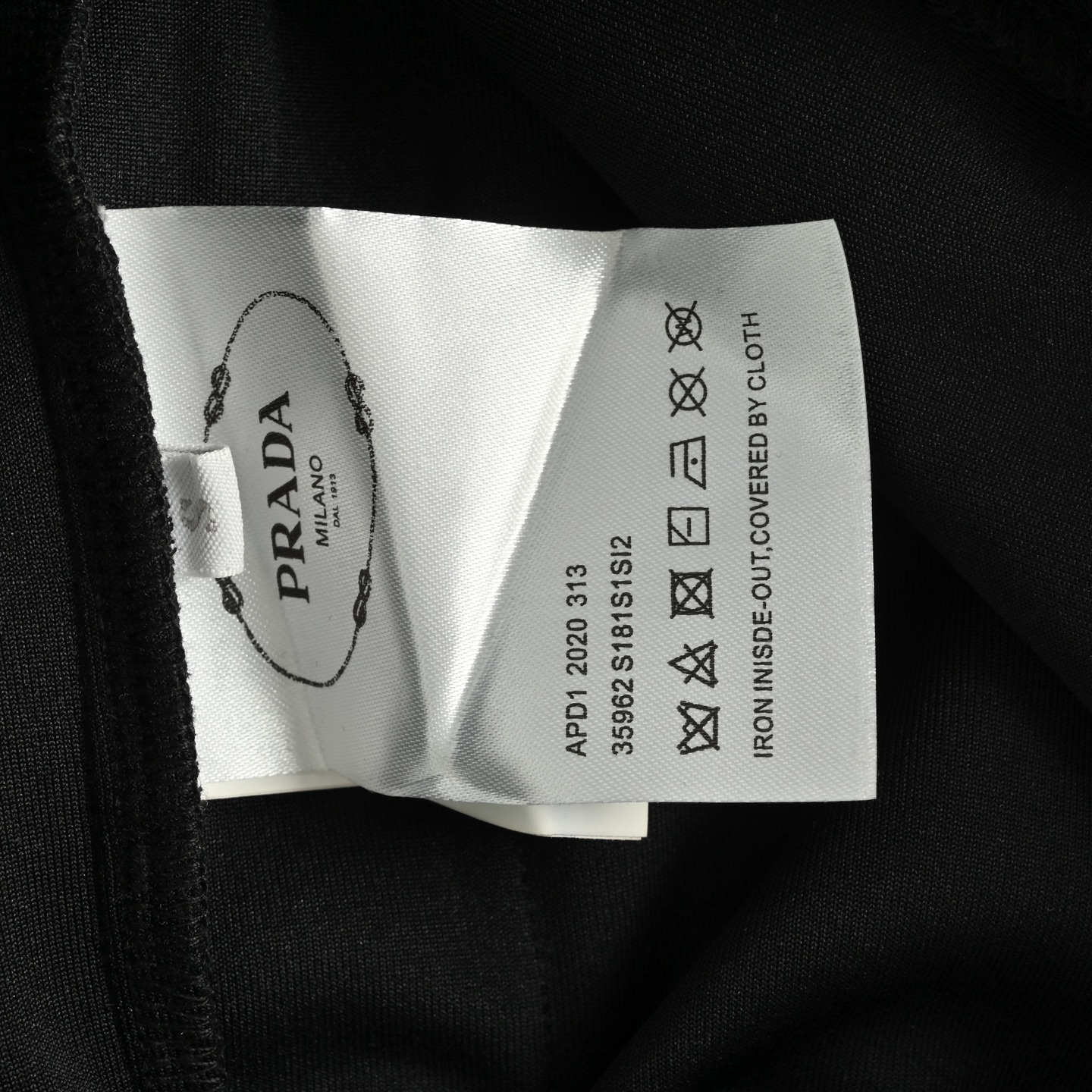 Prada 25ss logo webbing triangle shorts