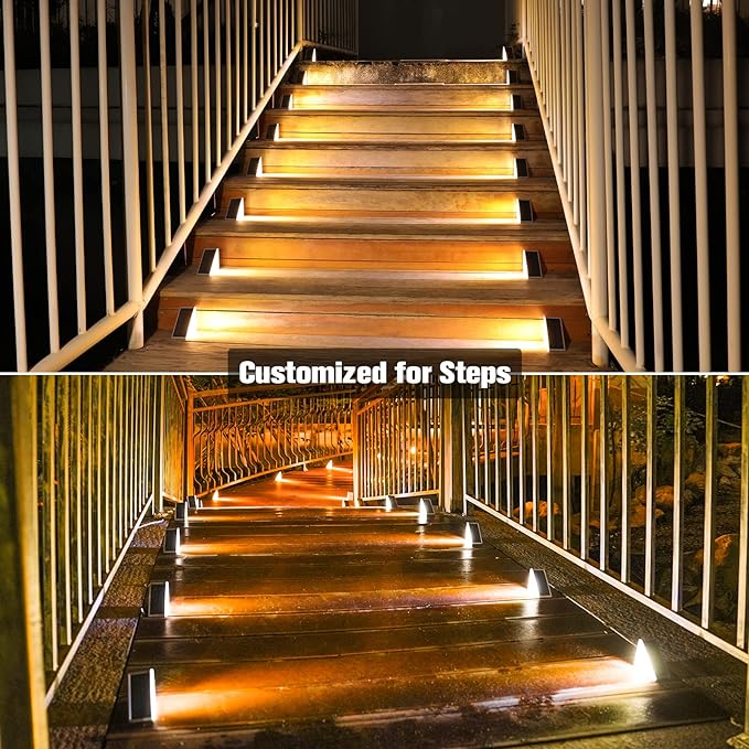 Solar anti-theft staircase light
