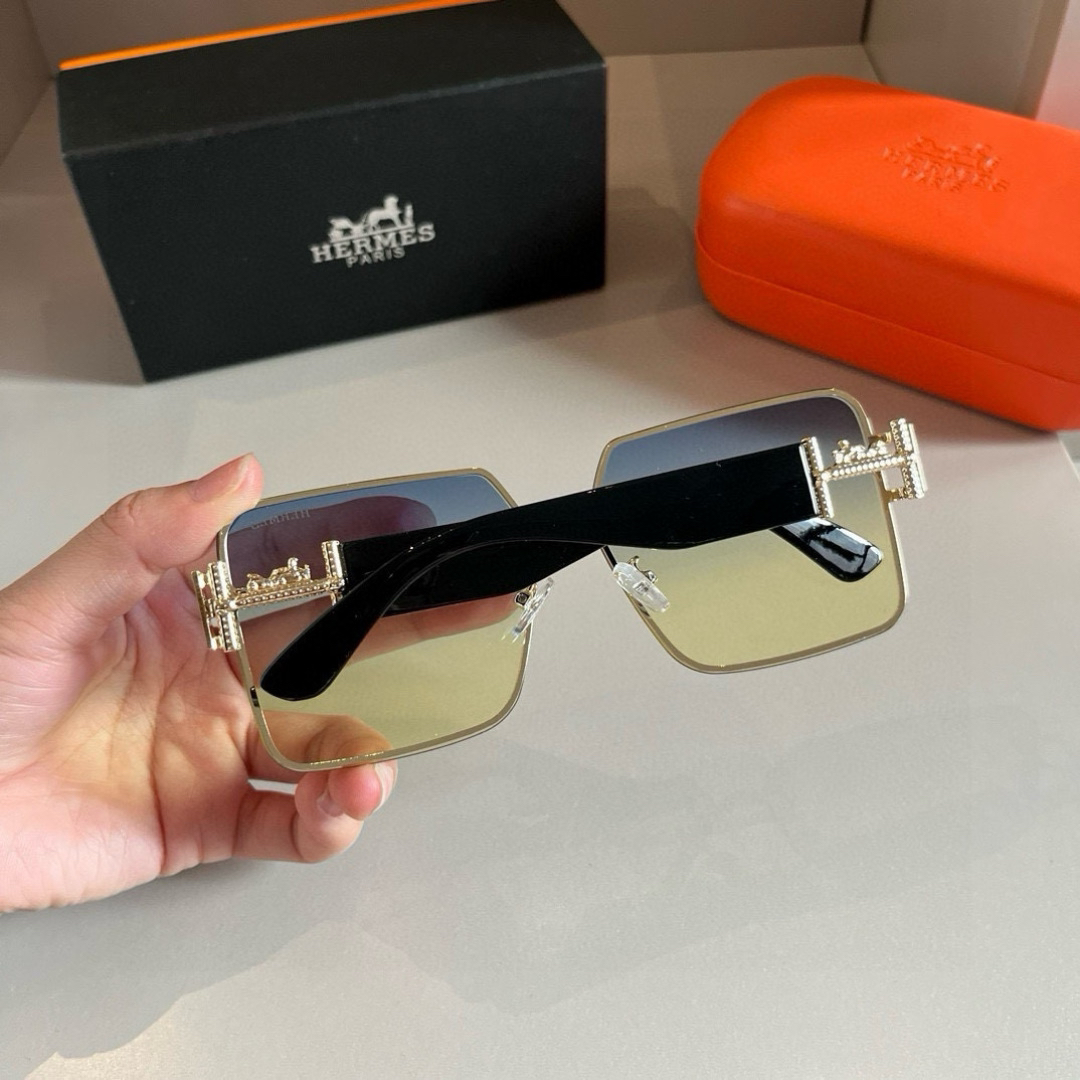 Hermes Square Frame Sunglasses