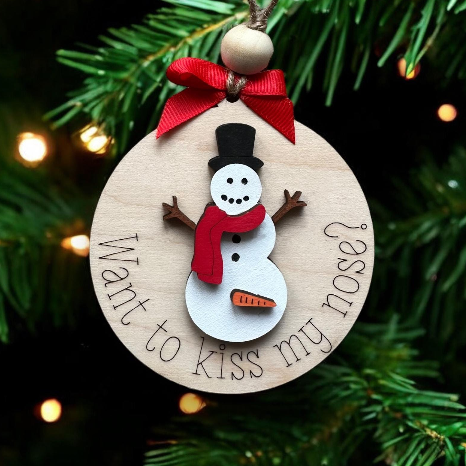 Humor Snowman Christmas Ornament