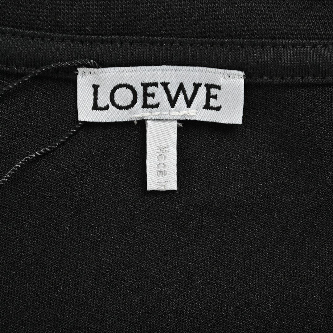 Loewe 24ss half hand-painted embroidered short sleeves