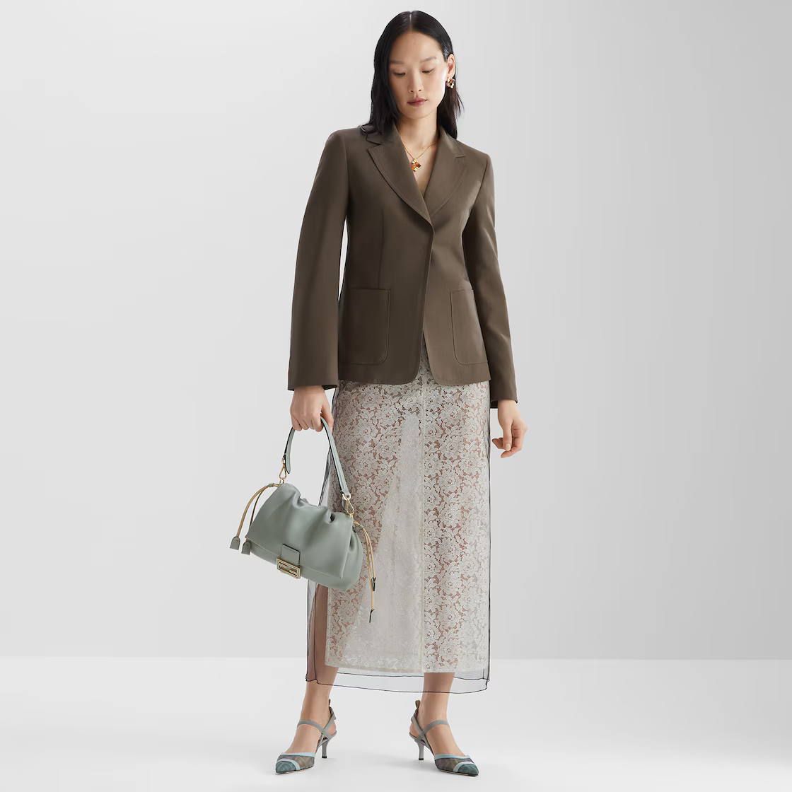 Fendi Mamma Baguette Medium 8BR833AQ0DF1SK5