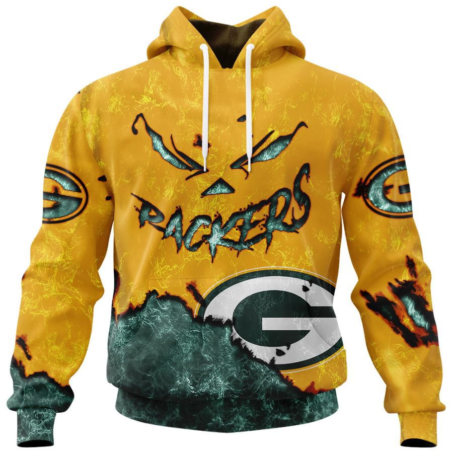 GREEN BAY PACKERS 3D HOODIE HALLOWEEN001