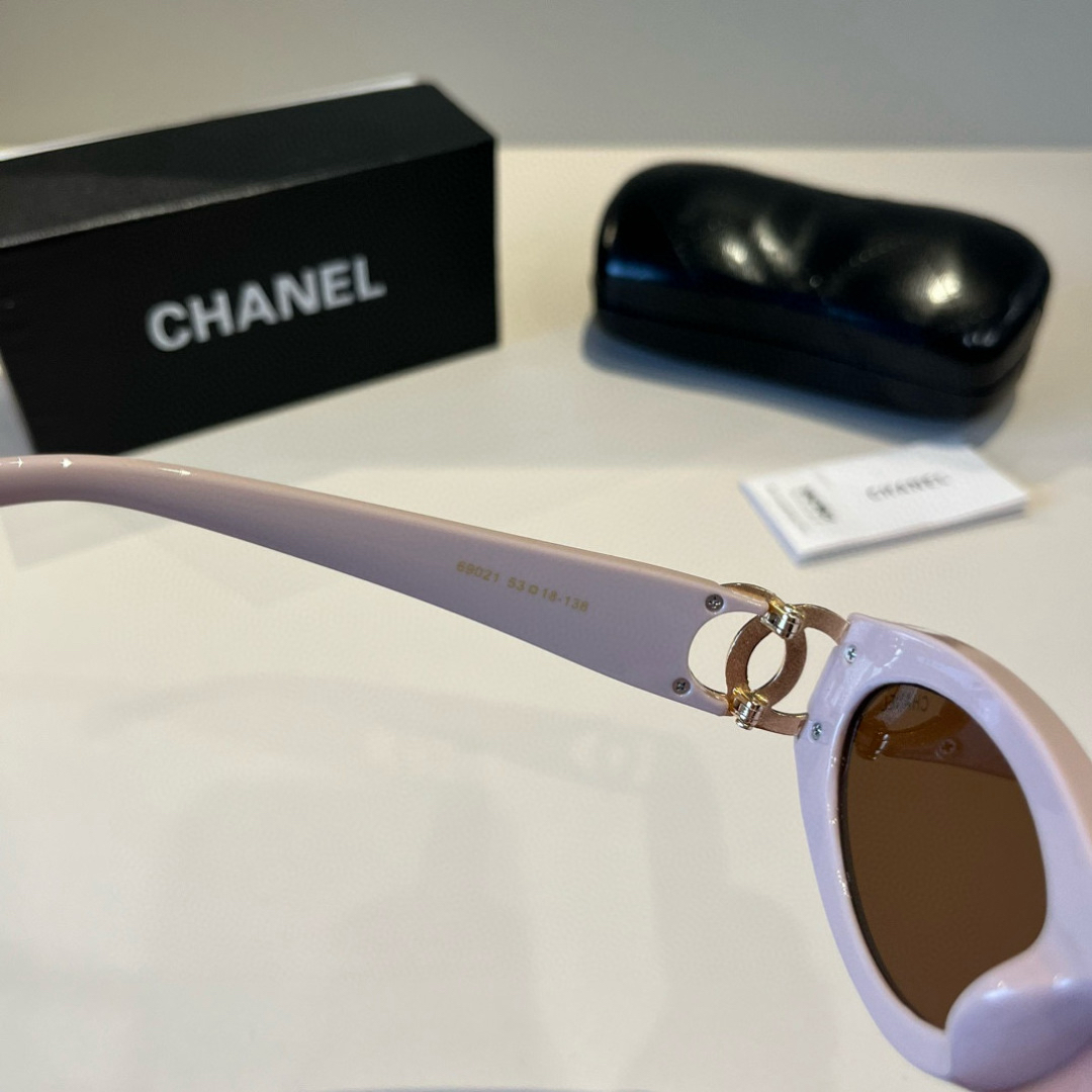 Chanel round frame sunglasses