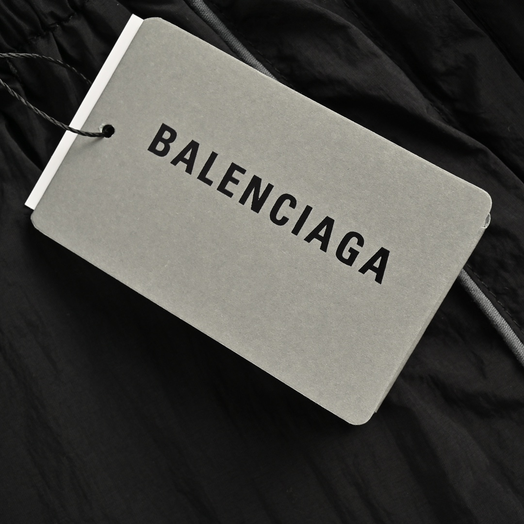 Balenciaga 24Fw hook and loop embroidered woven trousers