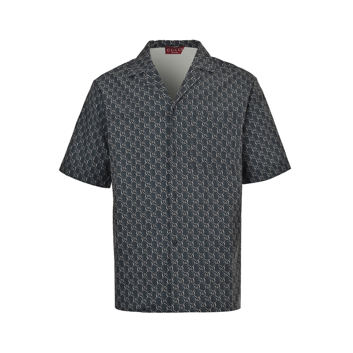 Gucci 25ss short-sleeved shirt with all-over monogram print