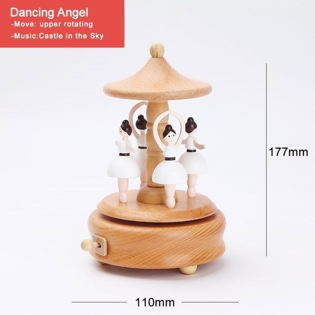 (🔥Last Day Promotion-SAVE 50% OFF)Handmade Wooden Rotating Music Boxes-BUY 2 GET 10% OFF & FREE SHIPPING