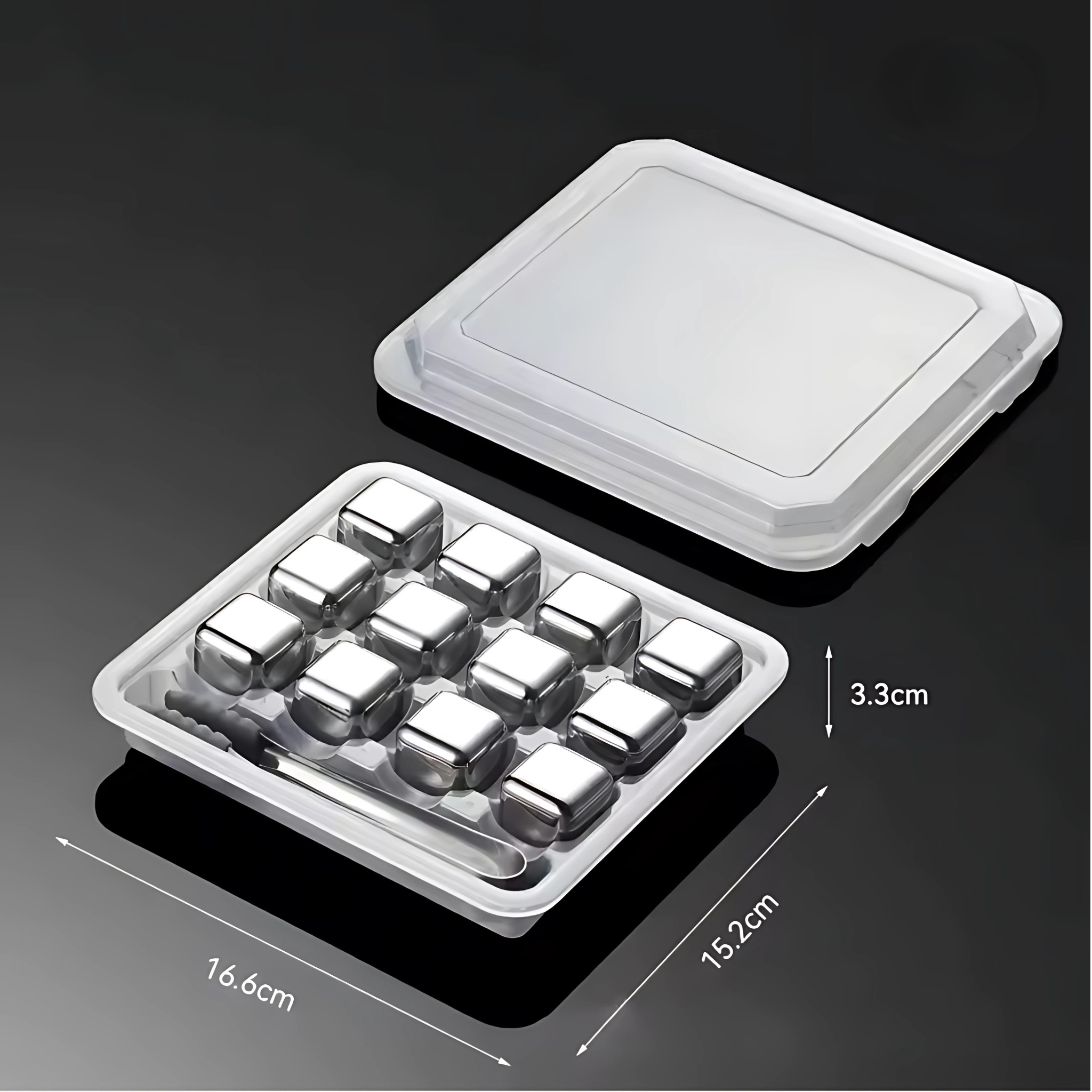Stainless steel ice cube stones
