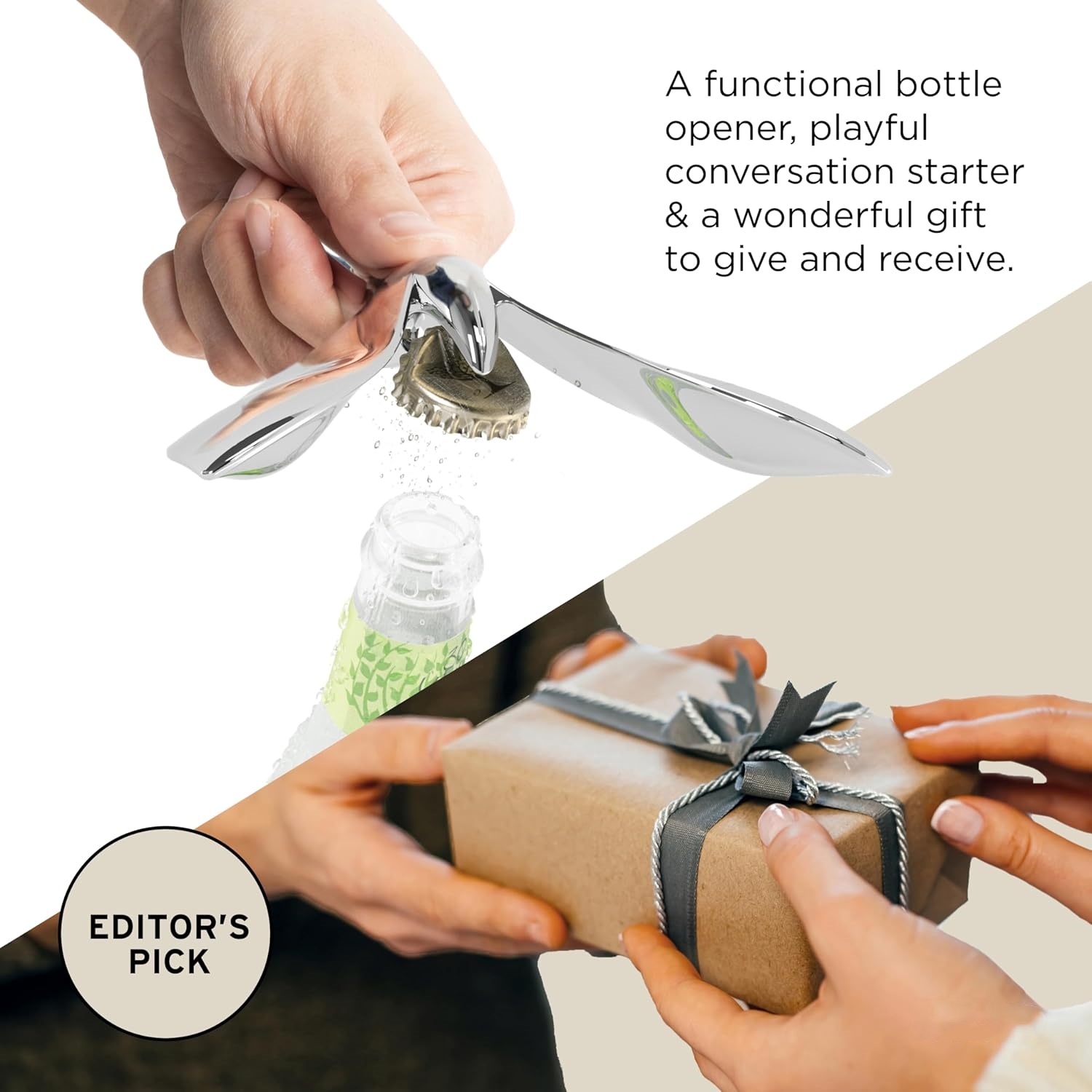 🎄CHRISTMAS ON SALE🔥Tipsy Bottle Opener, Sculptural Bar Accessory