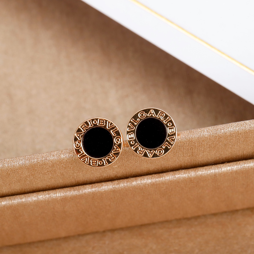 Bulgari round earrings