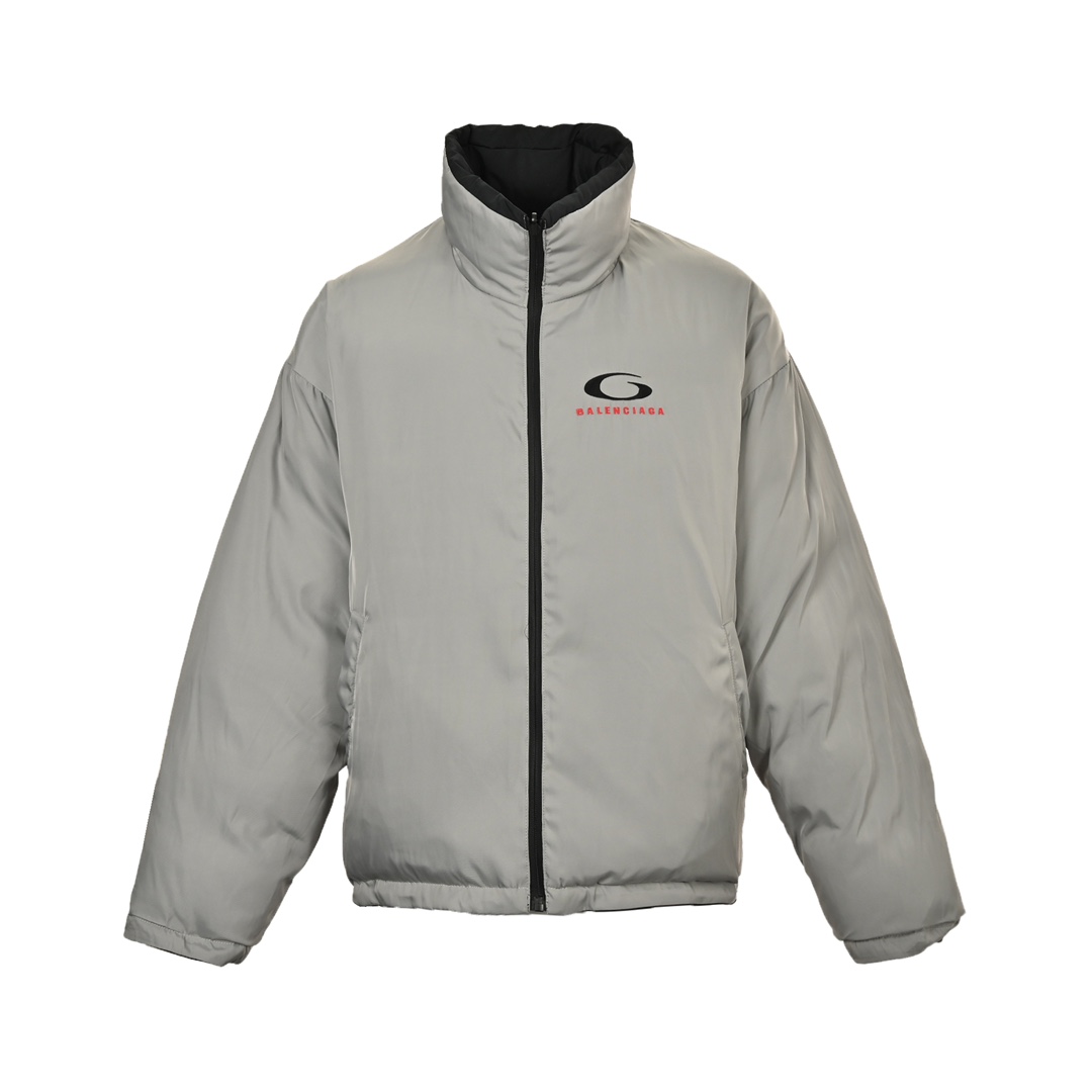 Balenciaga 24Fw Boxing Embroidery Reversible Padded Jacket