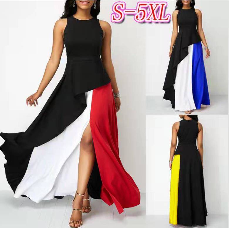 Oversize Color Blocking Dress