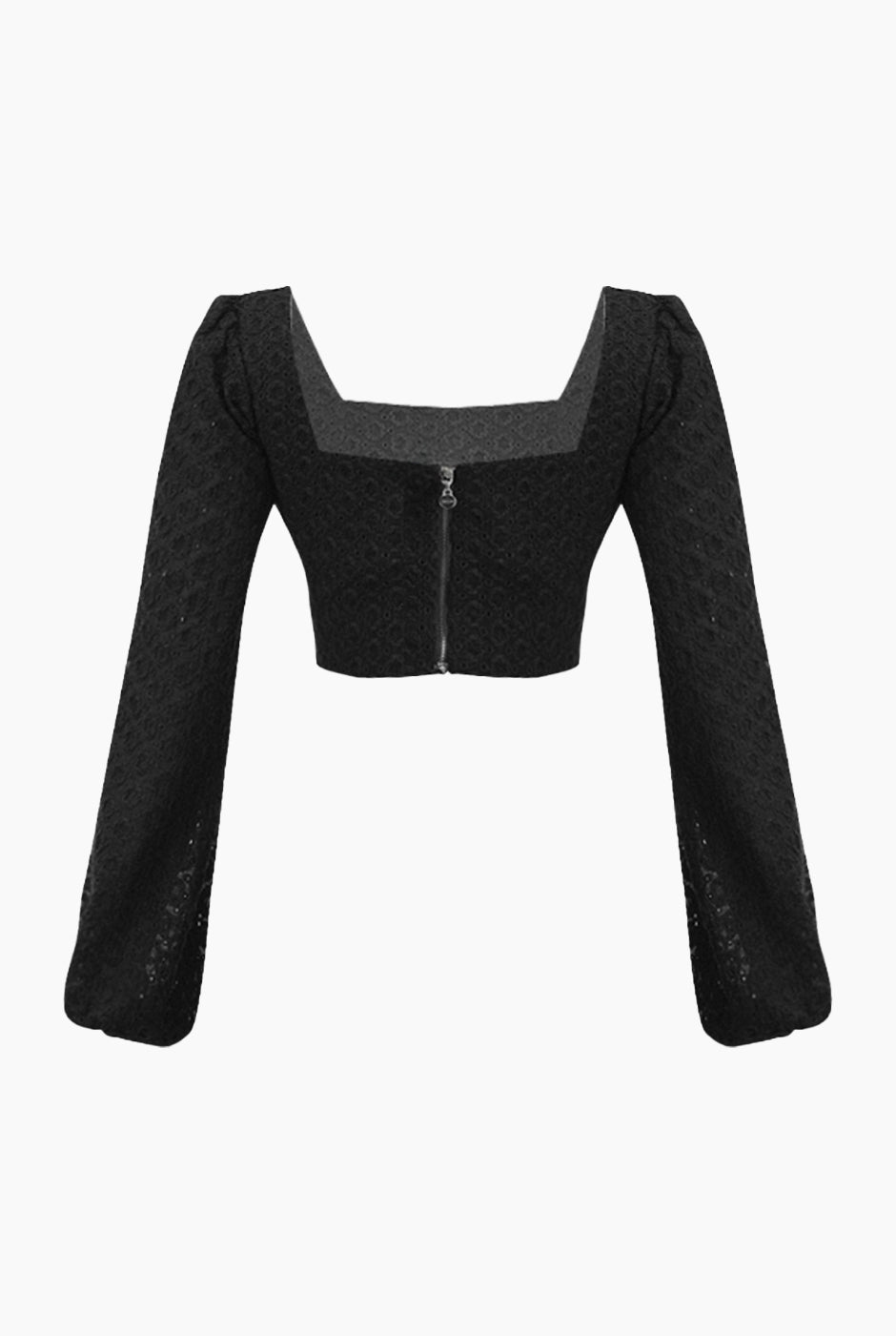 Blusa corta con escote cuadrado