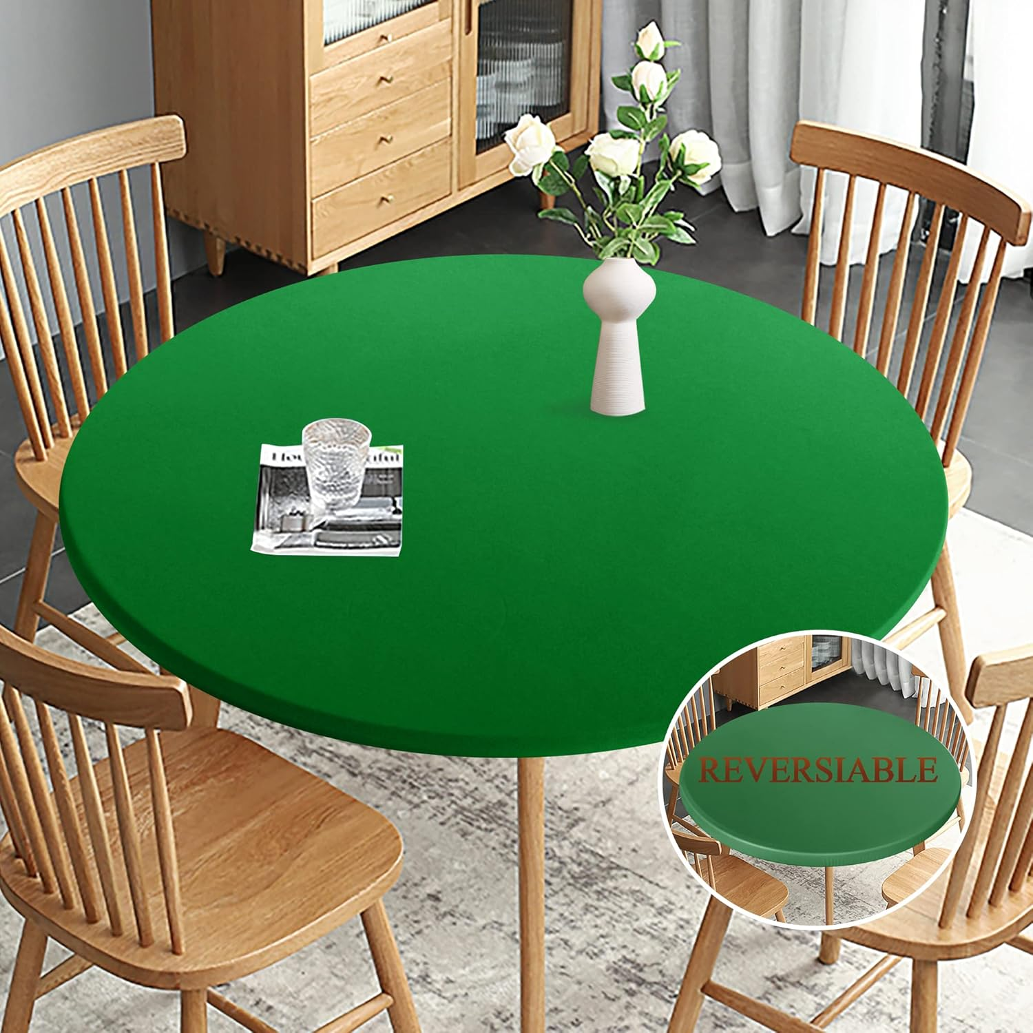 🔥On Sale 49% OFF🔥Reversible Waterproof Stain Resistant Elastic Stretch Table Cloth