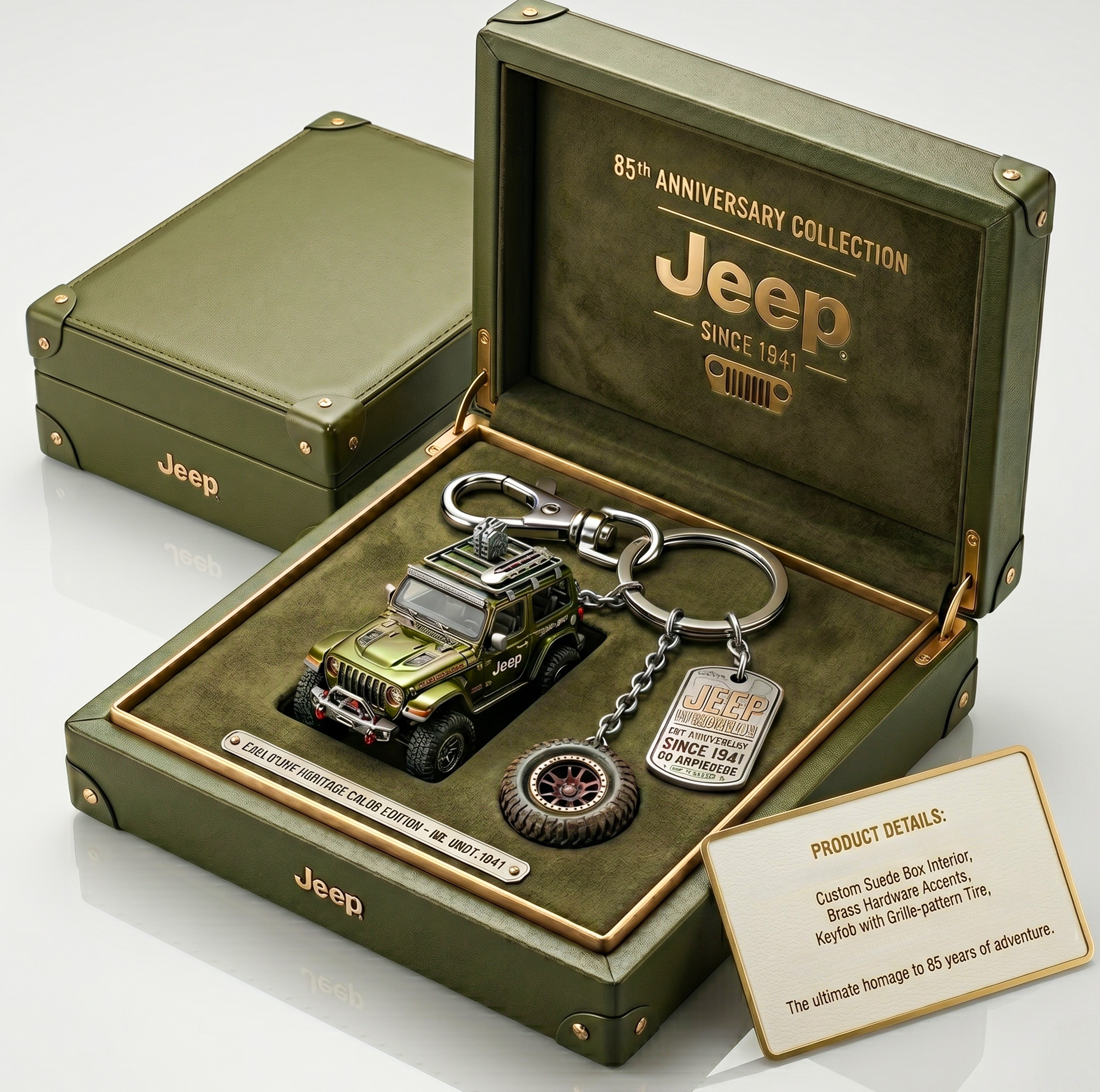 🚙 Jeep 85th: Wrangler Legacy Keychain – Go Anywhere Edition 🗝️