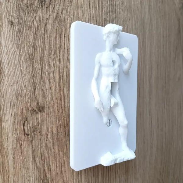 ON SALE🔥David Creative Sculpture Light Switch Wall Plate Cover-Single Toggle(5.5 in x 3.38 in)-✨Buy 3 Get 2 Free & Free Shipping