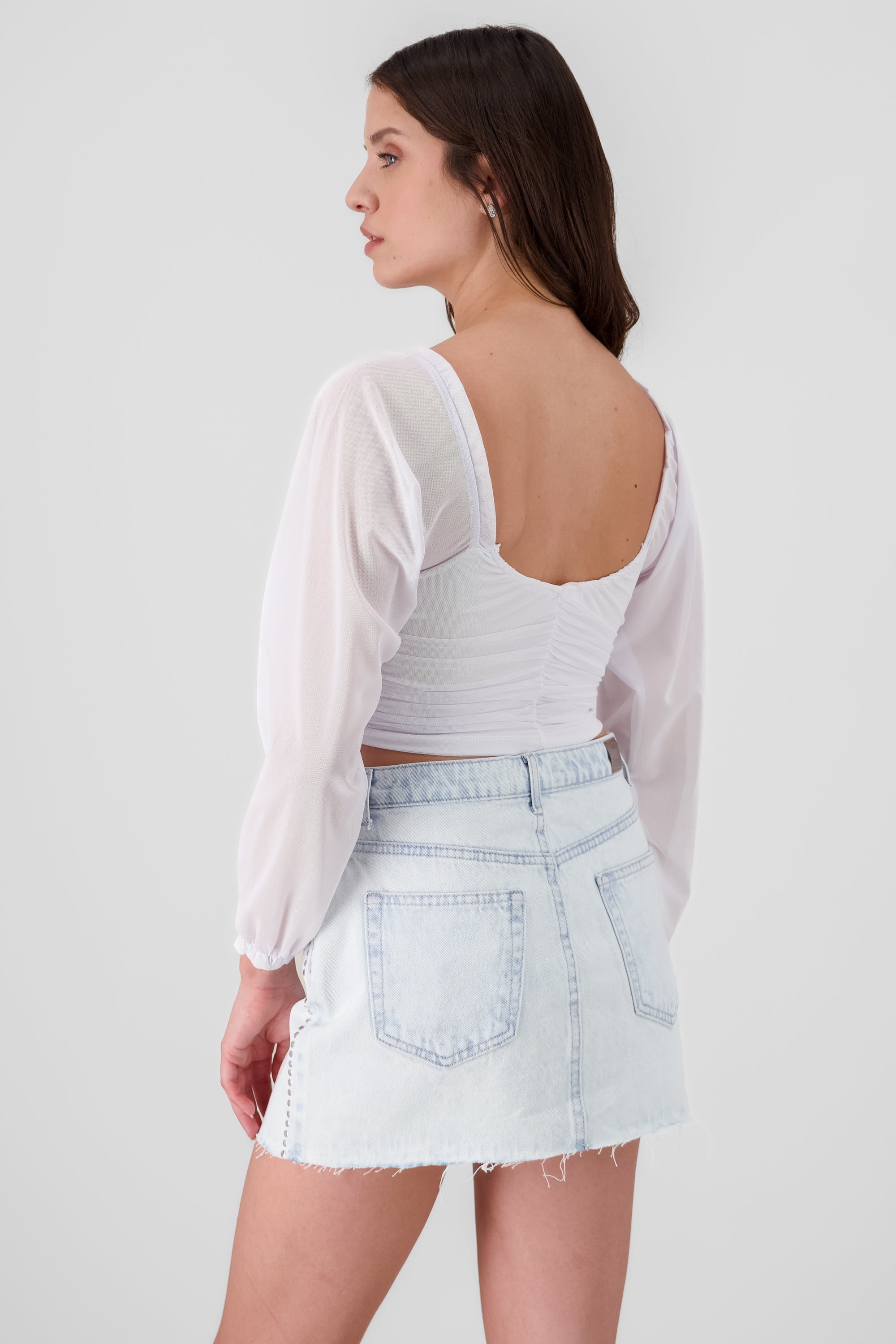 Pleated Solid Blouse