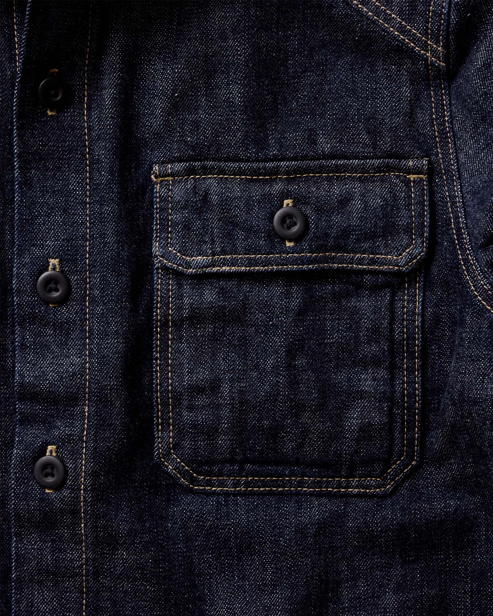 The Shop Shirt in Rinsed Indigo Selvedge