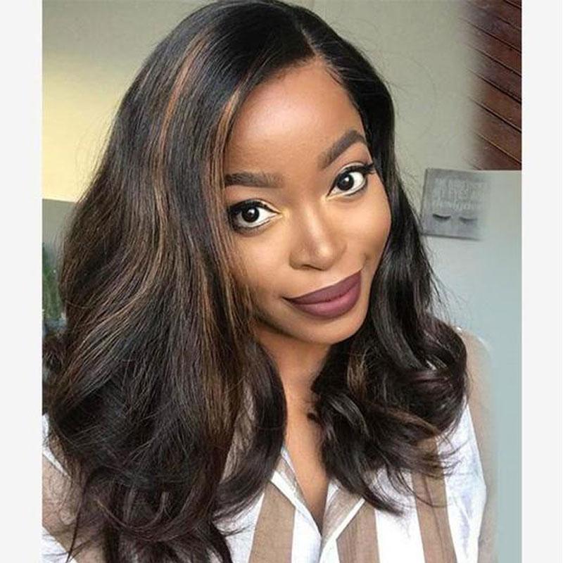 Luna 210 African American Long Wavy Bouncy Hair Wig for Women