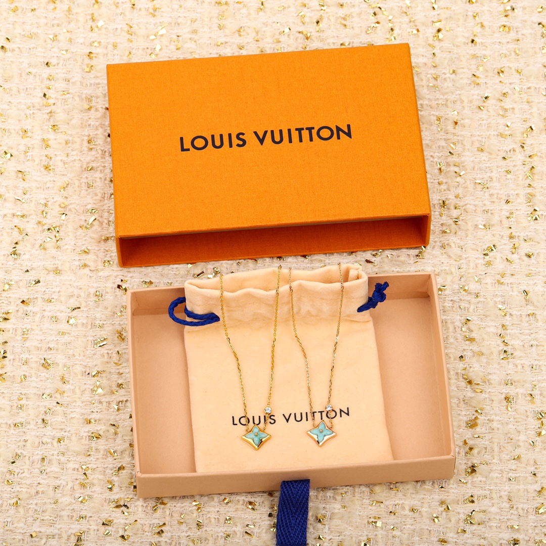 Louis Vuitton Amazonite Necklace