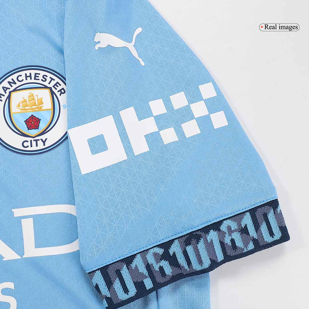 Authentic RODRIGO #16 Soccer Jersey Manchester City 2024/25-UCL