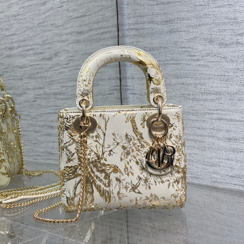 Dior Lady Limited Edition Embroidered Princess Diana Bag