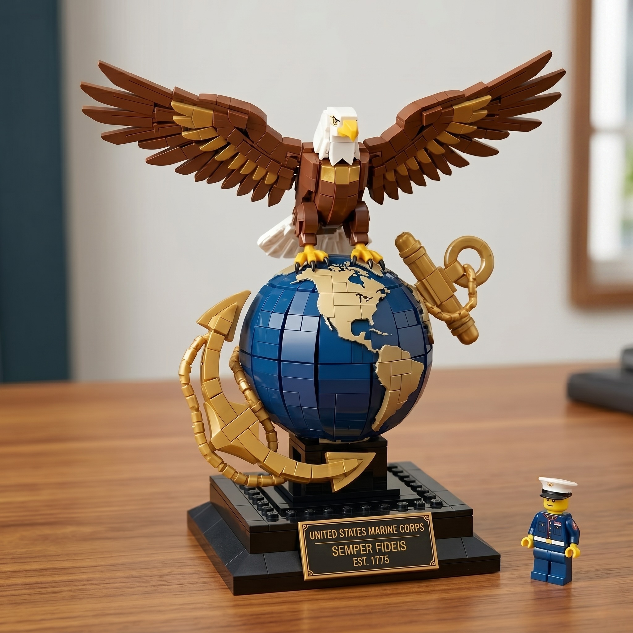 U.S. Marine Corps 250th Anniversary Brick Edition