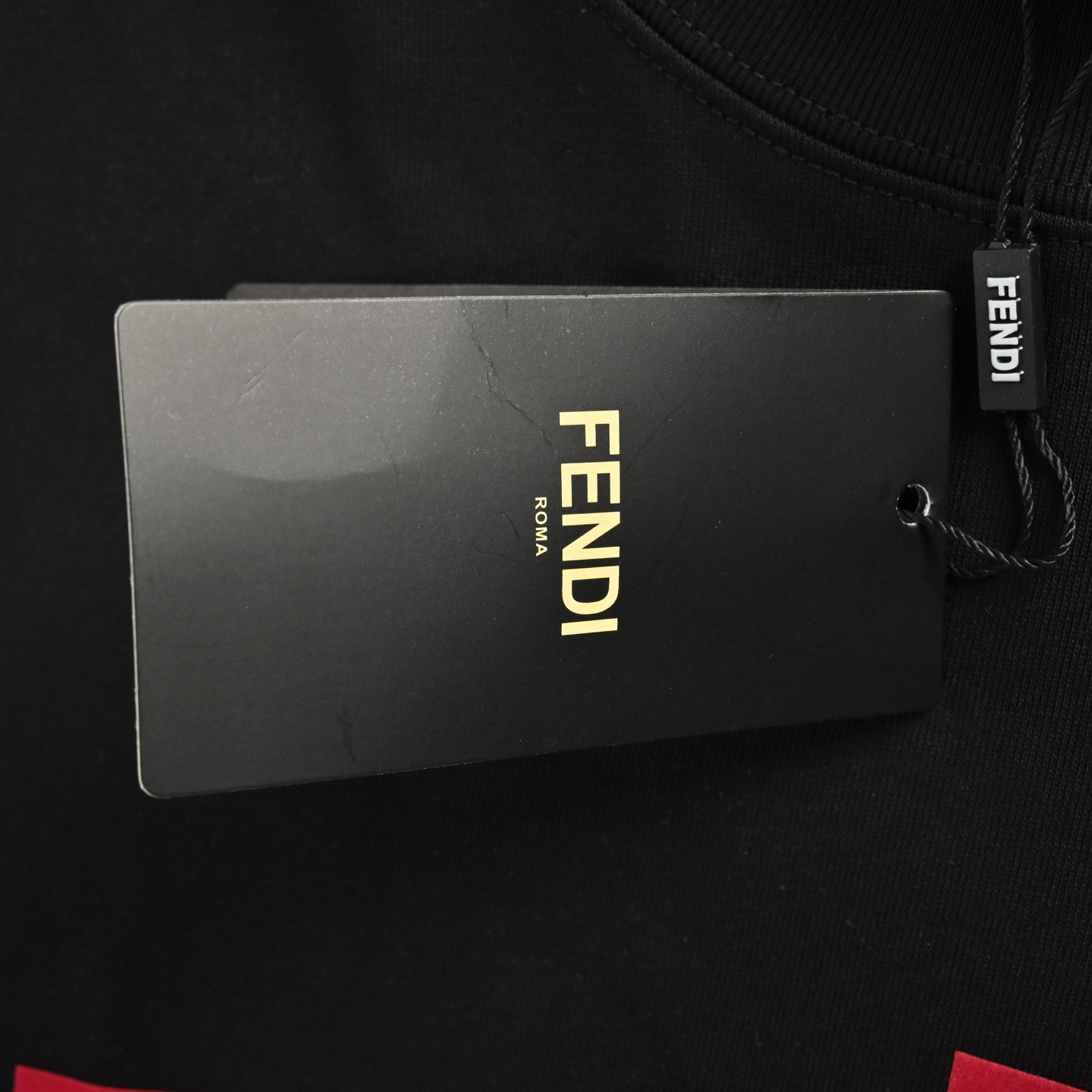 Fendi 25ss gold-stamped FF logo Polo short sleeve