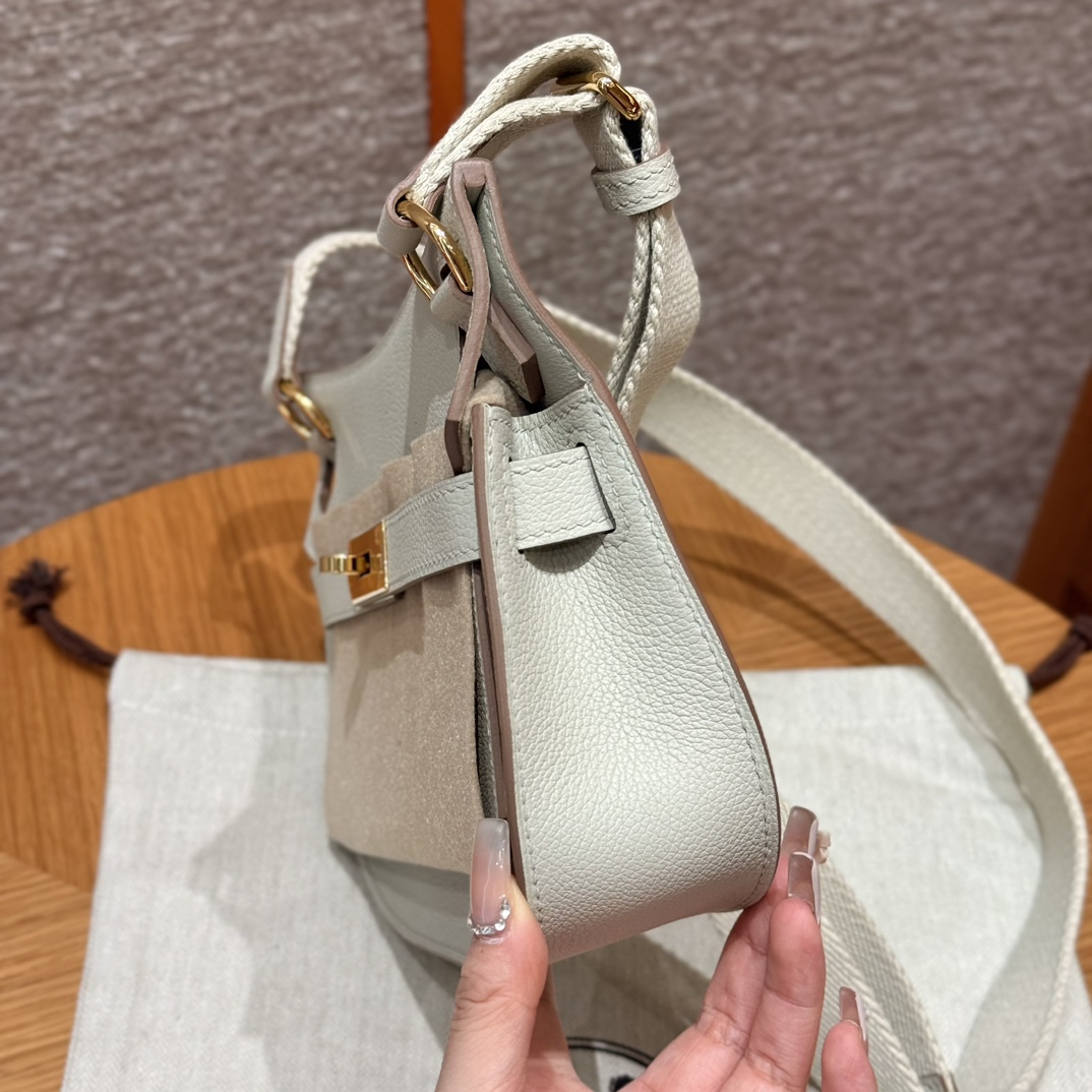 Hermès Jypsiere mini 8L Beton bag (handmade to order)