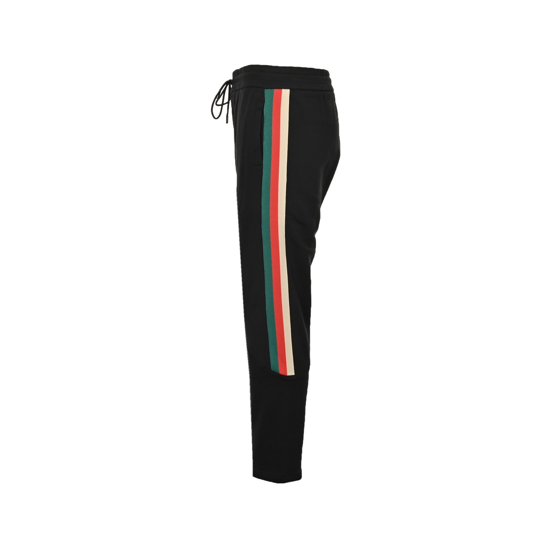 Gucci tricolor stripe web colorblock trousers