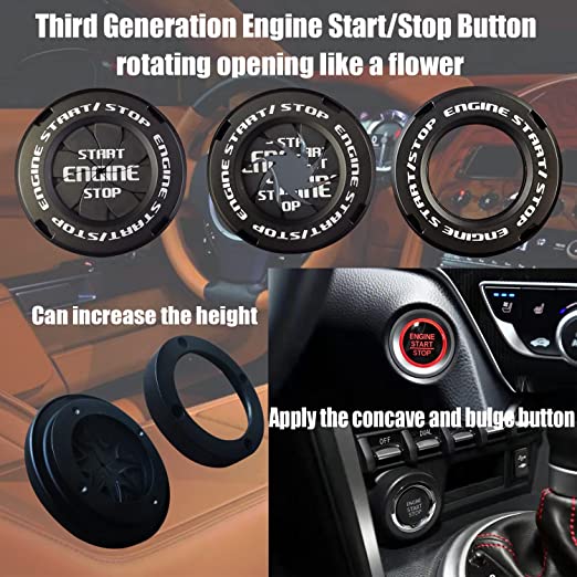 (🔥Last Day Promotion-SAVE 65% OFF)🚗Car Interior Universal Rotating Push to Start Covers for Car and Some Motorcycle🌟-BUY 2 GET 1 FREE