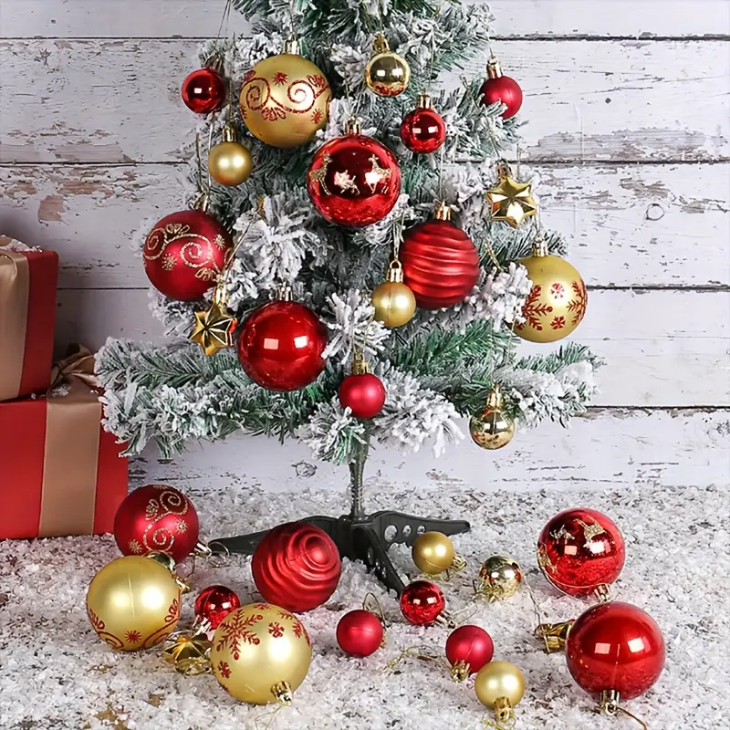 🌲🌲(40-44)Piece Deluxe Shatterproof Christmas Ball Ornaments Set