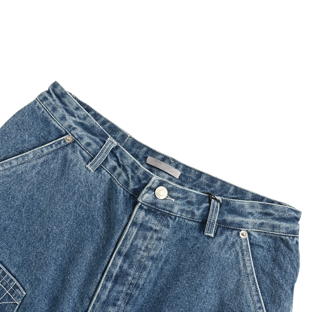 Dior 24Fw embroidered cannage cargo jeans