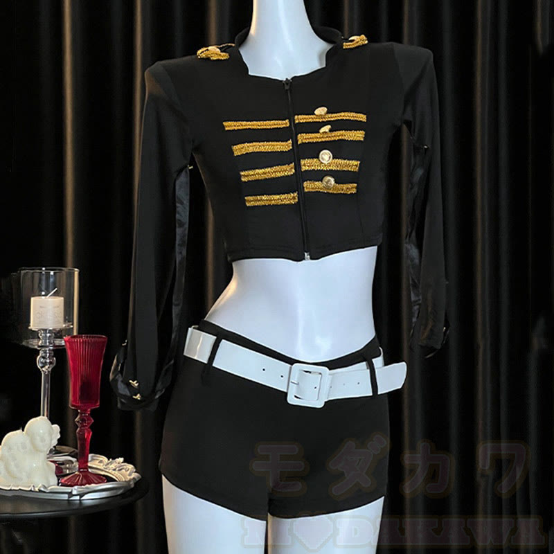 Cosplay Policewoman Uniform Lingerie Set